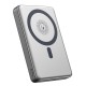 Повербанк портативний акумулятор Power bank XO PR296 Metal Magnetic Fast Charging магнітний 15W 10000 mAh Grey